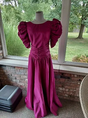 Vintage 80s Prom Gown S/M Costume Cosplay Princess Sleeping Beauty Barbie 💕  • $56