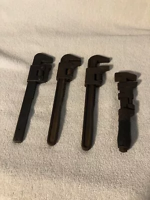 Antique Lot Of 4 Adjustable Monkey Wrenches • $38