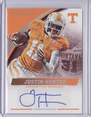 2016 Panini Collegiate Tennessee Autograph Justin Hunter Auto - Flat S/H • $6.99