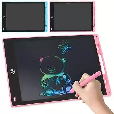 12  Kids Portable LCD Writing Drawing Board Doodle Electronic Notepad Office • $9.65