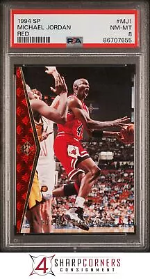 1994 Sp Red #mj1 Michael Jordan Bulls Hof Psa 8 • $0.99