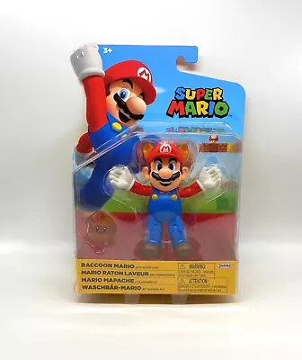 Jakks Pacific Nintendo Raccoon Mario With Super Leaf 4” Action Figure • $16.99