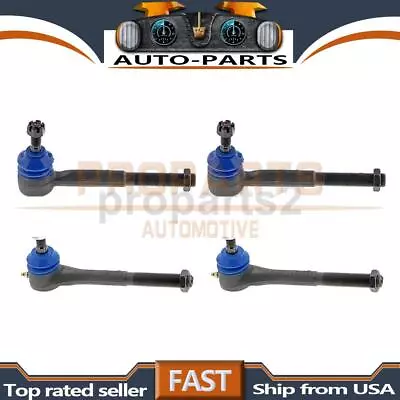 4PSC Mevotech Steering Tie Rod End Front Inner Front Outer For 1988 GMC K1500 • $122.18