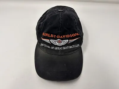 Used Vintage 2003 Harley-Davidson 100 Year Anniversary Adjustable Hat • $14.99