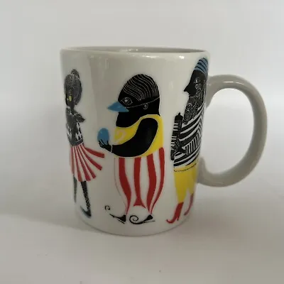 RARE MARIMEKKO KULKUE Coffee Mug Tea Cup Parade Ceramic Vintage Kitchen 2007 • $119.99