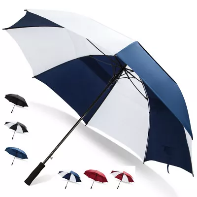 Third Floor Umbrellas 68 Inch Automatic Open Golf Umbrella - Large Vented Canopy • $29.95