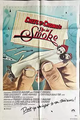 Cheech And Chong Up In Smoke Recalled 1sh 1978 Cheech & Chong Marijuana Drug Cla • £152.60