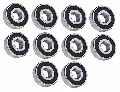 (10 Each) 1621-2RS Sealed Radial Ball Bearing 1/2 ID X 1-3/8 OD X 7/16 Wide • $17.99