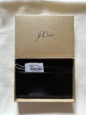 Brand New Jcrew Leather Magic Wallet - Black • $58.28