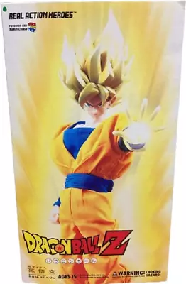 MEDICOM TOY Real Action Heros Dragon Ball Z Super Saiyan Son Gokou Figure USED • $294.99