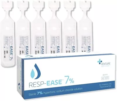 Resp-Ease® 7% Sterile Hypertonic Saline Solution For Inhalation 60x4ml Doses • £16.99