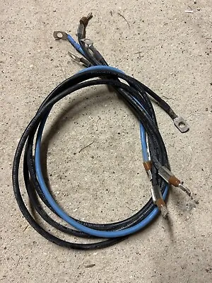 Set Of 10mm2 Flexible Cable Black Blue 3 Phase Neutral Approx 1m Of Each H07 • £15