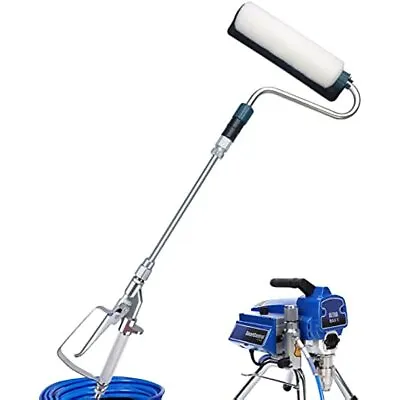Airless Hvlp Power Self Paint Roller W/ Spray Gun Extension Pole For Graco • $49.99