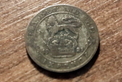 £0.99 • Buy George V Silver Sixpence 1921
