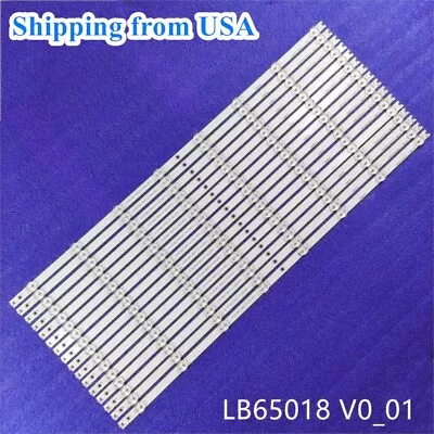 LED Backlight Strips For Vizio LB65018 V0-01 D65U-D2 D65-D2 E65X-C2 T650QVN05.0 • $34.14