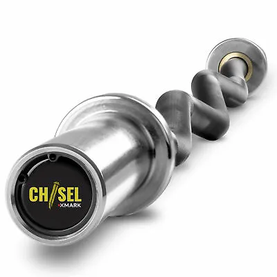 $108 • Buy XMark CHISEL Olympic Barbell, EZ Curl Bar, 450 Lb Wgt Capacity