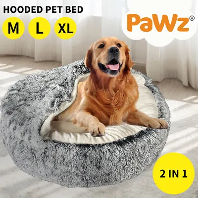 $49.99 • Buy PaWz Pet Dog Calming Bed Warm Soft Plush Sleeping Removable Cover Washable Large