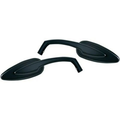 $107.99 • Buy Kuryakyn 1708 Satin Black Teardrop Convex Pair Of Mirrors For All Harley 65-20