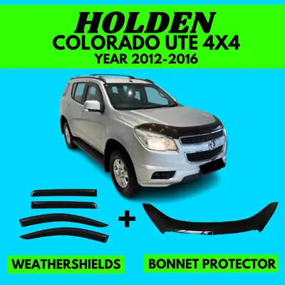 Bonnet Protector & Weathershields For Holden Colorado RG 2012-2016 Visors Shield • $149.99