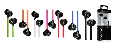  VEHO 360 Z-1 Z1 Stereo Noise Isolating Earbuds Flex Anti Tangle Cord Earphones • £4.50