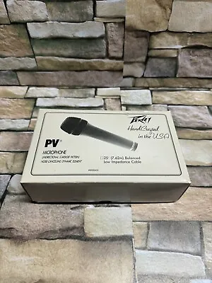 Peavey PV Low-Impedance Cardiod Dynamic Microphone With Cable And Box • $29.95