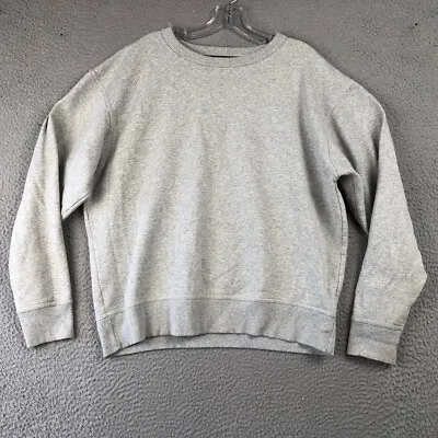 Champion Gray Logo Blank Long Sleeve Crewneck Sweatshirt Mens Large Mexico • $18.58