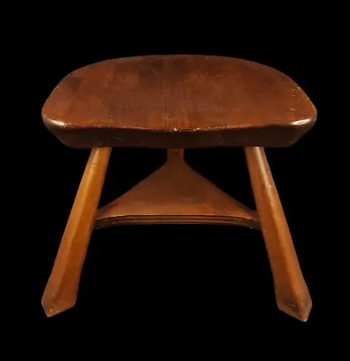 Vintage Kling Colonial Wood 3 Legged Stool Saddle Seat • $213.35