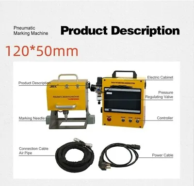 Portable Dot Peen Marking Machine 120*50mm For VIN Code Engraving Machine • £959