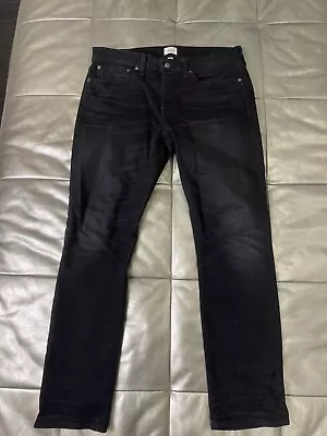 MENS JCREW 484 JEANS BLACK GRAY DENIM 34x30  • $30