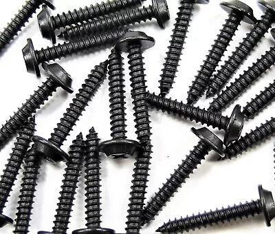 Black Trim Screws- #8 X 1  Long Flat Top- 13/32  Head Dia- 100 Screws- G#209H • $29.99