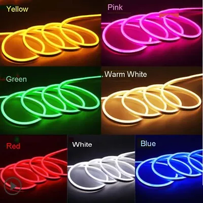 5M 10M LED Strip Neon Flexible Rope Lights DC 12V Outdoor Party Bar Decor Lamp • $26.99