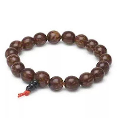 Handcrafted Nepal Bodhi Root Palm Wood Prayer Beads Mala Stretch Bracelet • $24.95