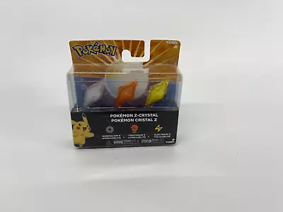 $53.99 • Buy Tomy Pokemon Z-Crystal 3-Pack Normalium Z, Fightinium Z, Electrium Z