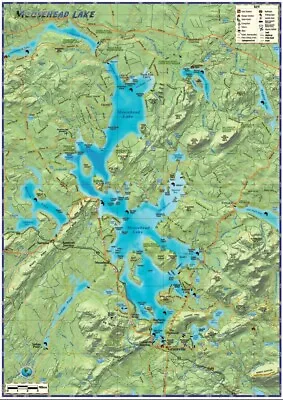 Moosehead Lake Maine Wall Map • $17.99