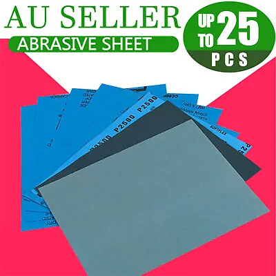 $10.49 • Buy Abrasive Sheet 3000 5000 7000 Grit Waterproof Wet Dry Sandpaper Sanding Paper AU
