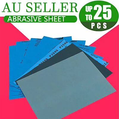 Abrasive Sheet 3000 5000 7000 Grit Waterproof Wet Dry Sandpaper Sanding Paper AU • $7.65