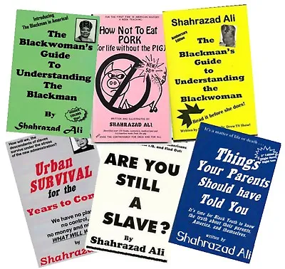 All 6 Books By Shahrazad Ali  YOU ARE BUYING DIRECTLY FROM THE AUTHOR!!! • $120