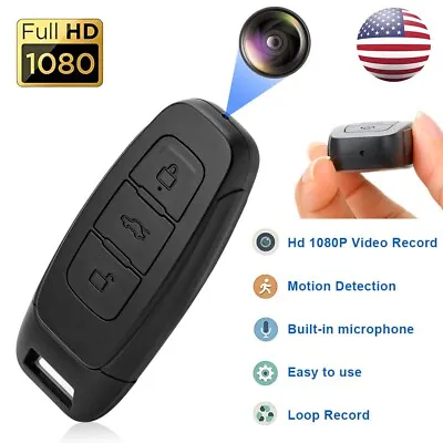 1080P Hidden Mini Camera Car Key Fob DVR Motion Detection Cam Video Recorder US • $28.47