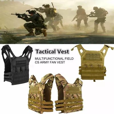 Tactical Military Vest Army Paintball Airsoft Combat Assault Armor Adjustable • $42.95
