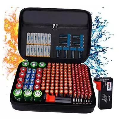 Fireproof Battery Organizer Storage Case Waterproof & Explosionproof Safe Bag  • $39.56