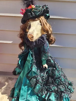 Mrs. Piggy Doll Ram Goat Sheep Taxidermy Racoon Squirrel Hunting Ram Hog • $350