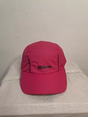 Wilson Hat Cap 5 Panel Pink Black Tennis Outdoors Running Riding • $27