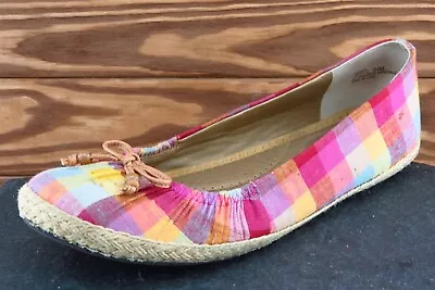 Me Too Women Sz 8.5 M Multicolor Flats Fabric Shoes Hailey • $12.99