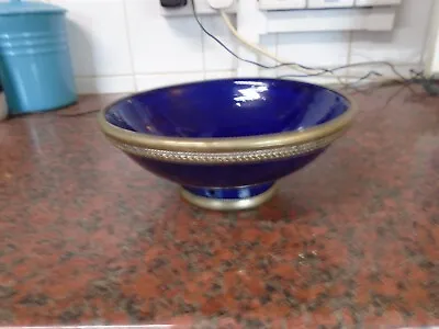 £19.99 • Buy Safi Moroccan Signed Blue Bowl