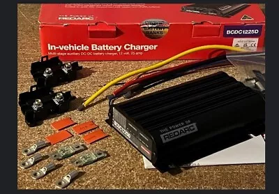 Redarc 12 Volt 25 Amp BCDC1225D DC To DC VEHICLE DUAL BATTERY CHARGER + FUSE KIT • $554.99