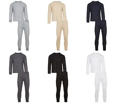 Mens 100% Cotton Top & Bottom 2PC Set Waffle Knit Thermal Long Johns Underwear • $15.95