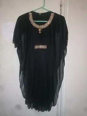 Kids Girls Muslim Abaya Batwing Sleeve Islamic Arab Jilbab Jubba • £15