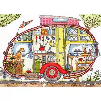 Bothy Threads Counted Cross Stitch Kit  Vintage Caravan  36x26cm XCT21 • £37.62