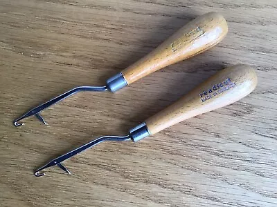 Readicut Wooden Handled  Rag Rug Tools Latch Hooks  x 2 For Rug Making - Used • £12