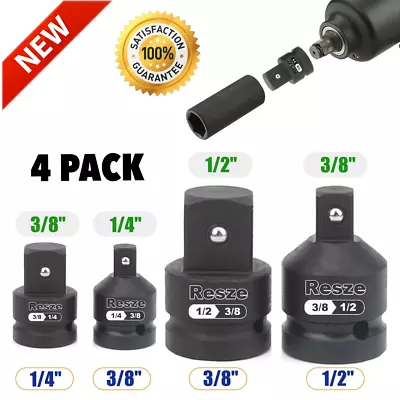 Impact Adapter And Reducer Set Socket Driver Wrench 1/2 To 3/8  & 1/4 To 3/8  • $12.34